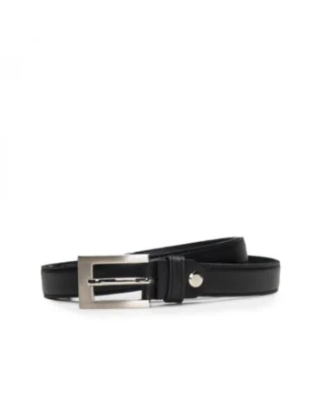CAMP MICROFIBER WOMEN’S BLACK VEGAN BELT